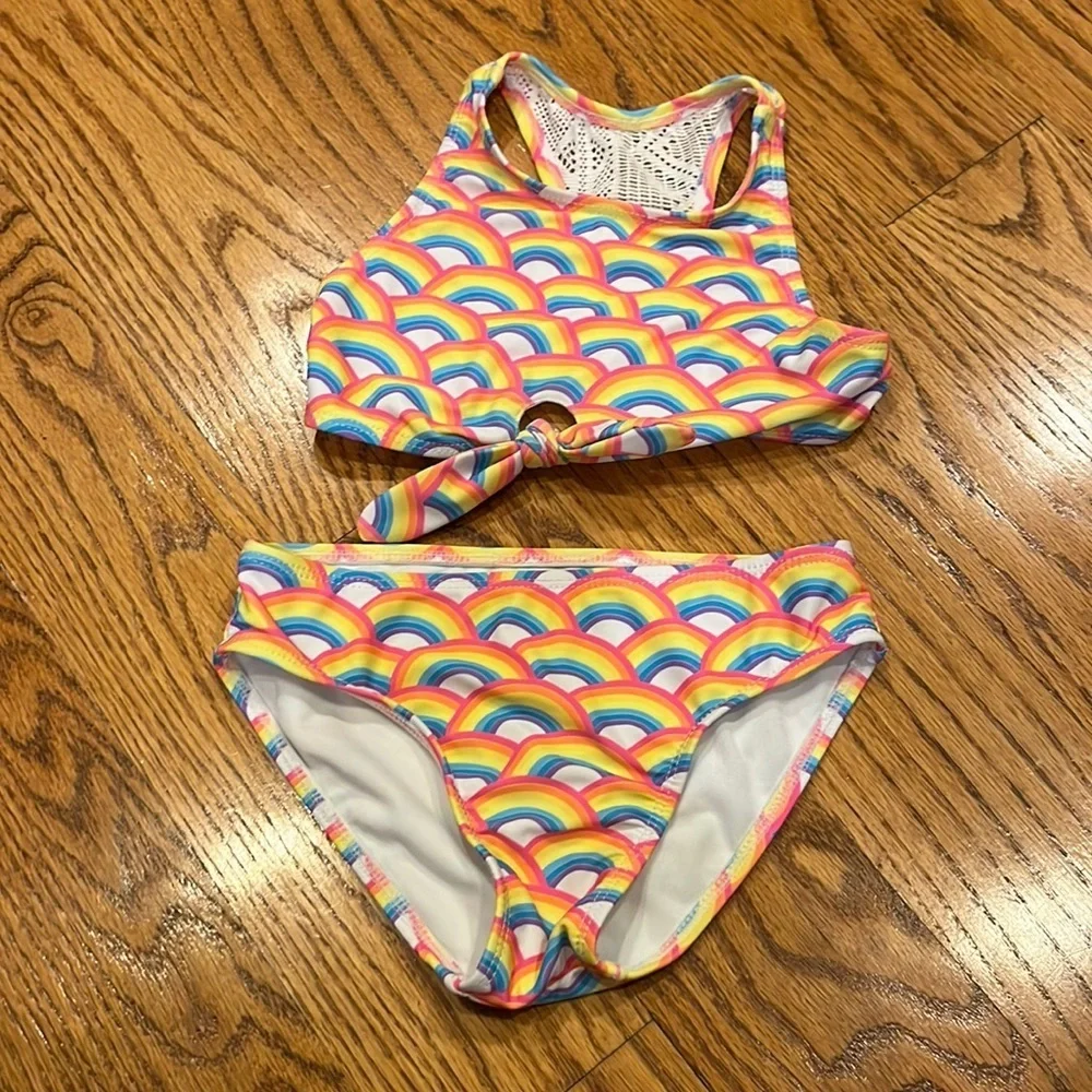 Girl’s Rainbow Bathing Suit Size 6x